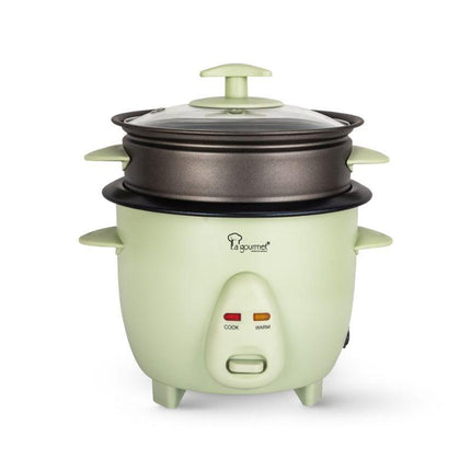 La Gourmet RC06 0.6 L Rice Cooker + Steamer – Mint Green Non‑Stick