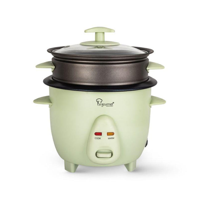 La Gourmet RC06 0.6 L Rice Cooker + Steamer – Mint Green Non‑Stick