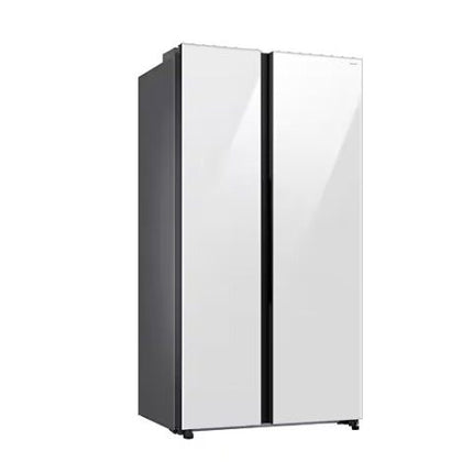 SAMSUNG 646L Refrigerator SBS -Auto Open Door White Glass  RS80F65MNWME