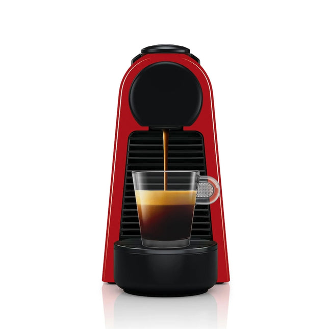 Nespresso D30-ME-RE-NE Essenza Mini Fully Automatic Capsule Espresso Coffee Pod Machine (Red) - D30MERENE