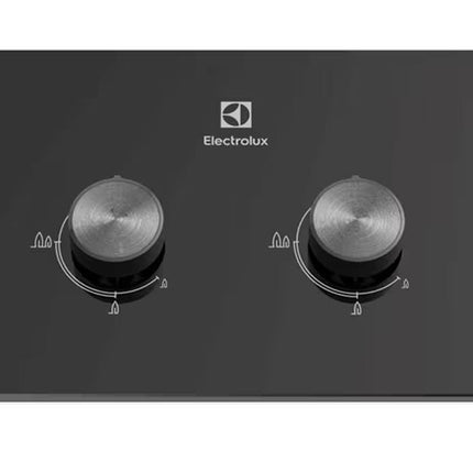 Electrolux EHG7230BE Gas Hob 2 Burners With Safety Flame Device 78cm