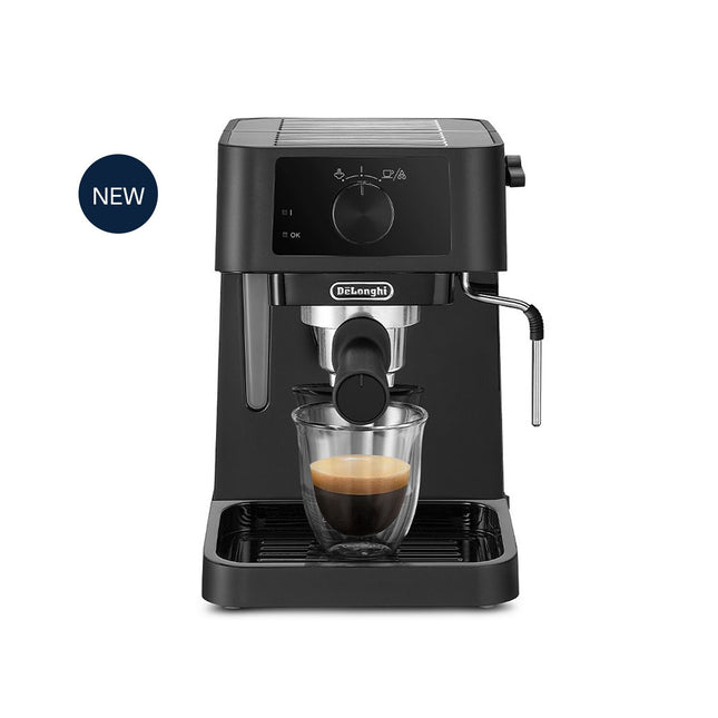 Delonghi EC230.BK Stilosa Manual Pump Espresso Coffee Machine Black (Replace Model OLD ECP3321BK)