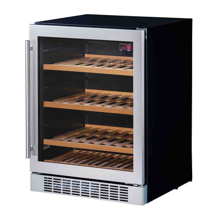 [FREE PORTABLE BLENDER] Tuscani BELLONA 45SS Wine Cellar Chiller Cooler Cabinet 42 Bottles Stainless Steel Door Single Zone 145L - BELLONA45SS