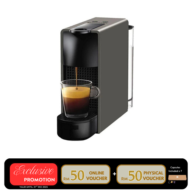 Nespresso C30-ME-GR-NE Essenza Mini Coffee Machine – Grey