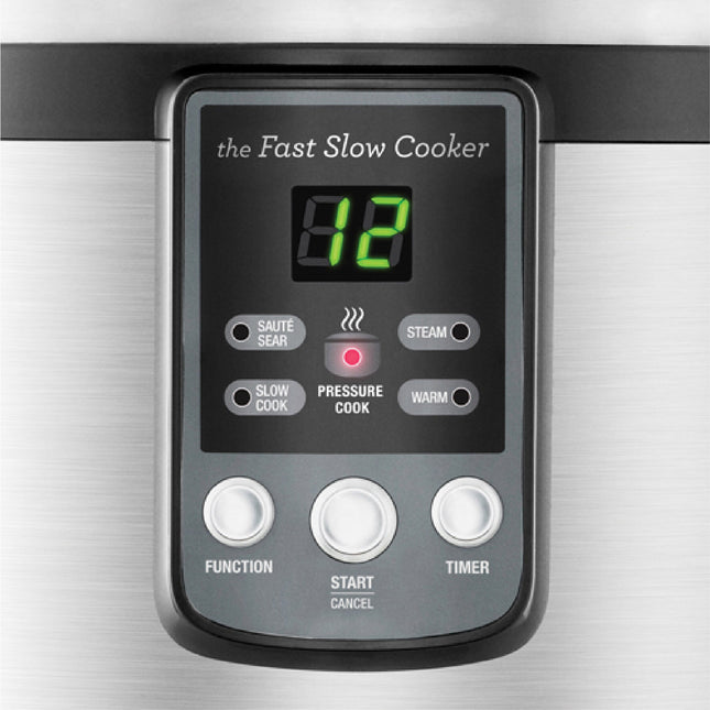 Breville The Fast Slow Cooker 6L BPR650 Stainless Steel  Low, Med, High Pressure Cook