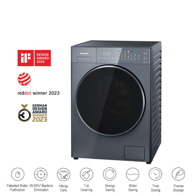 PANASONIC NA-26CVX1A 13 KG PURIFIED WATER & HYGIENE CARE FRONT LOAD WASHING MACHINE NA-26CVX1AMY