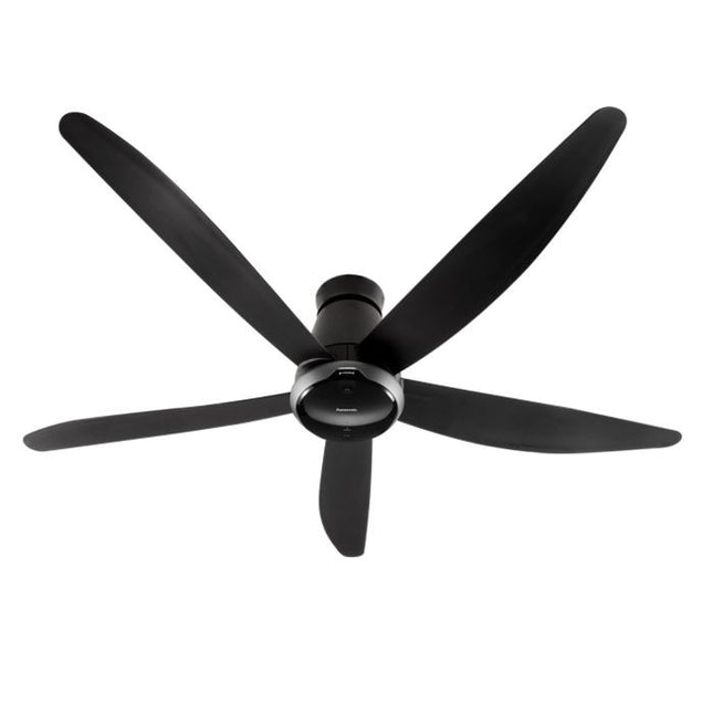 [TBM Delivery Klang Valley Only] Panasonic F-M15MEVBKQH Ceiling Fan 60" NANOE X DC Motor Econavi Short Pipe Black