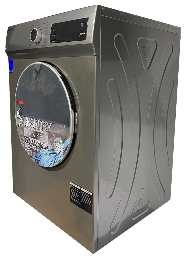 Toshiba 7kg tumble dryer TD-H80SEM (white) tdh80sem/TD-H80SEM(SK) (Silver) tdh80semsk machine dryer shirt (Free 1 x laundry net)