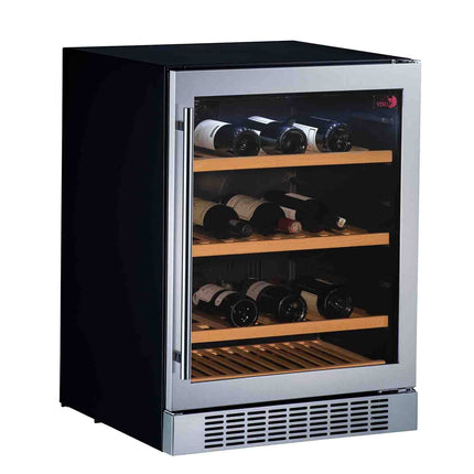 [FREE PORTABLE BLENDER] Tuscani BELLONA 45SS Wine Cellar Chiller Cooler Cabinet 42 Bottles Stainless Steel Door Single Zone 145L - BELLONA45SS