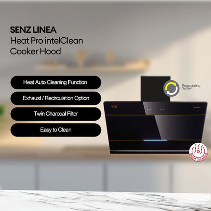 SENZ LINEA Heat Pro intelClean Cooker Hood- High Suction Power