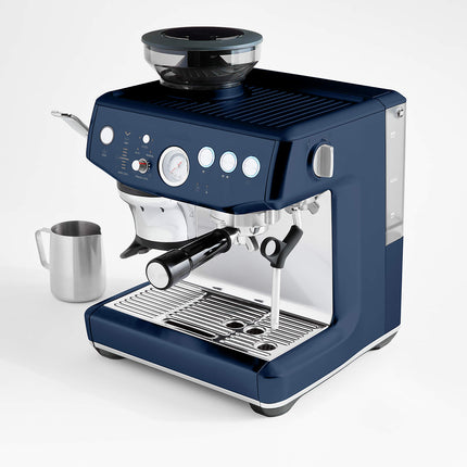 BREVILLE BES876DBL Barista Express Impress Espresso Coffee Machine with Smart Tamping, Grinder & Milk Froth for Home Cafe (SIlver) | 咖啡机 | Mesin Kopi-Silver