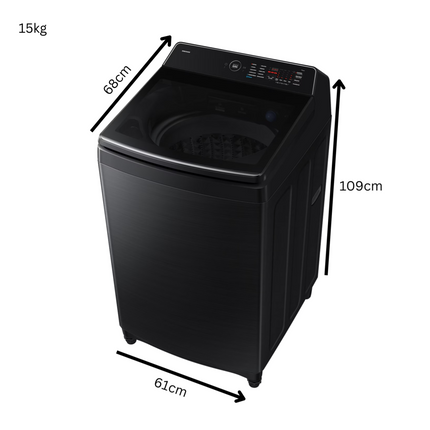 SAMUSNG 15kg Bespoke AI™ Laundry Top-load Washer-AI Wash | WA80F15S5BFQ