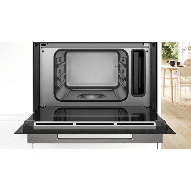 NEW BOSCH SERIES 8 BUILT IN STEAMER 60 x 45 cm Black CDG714XB1