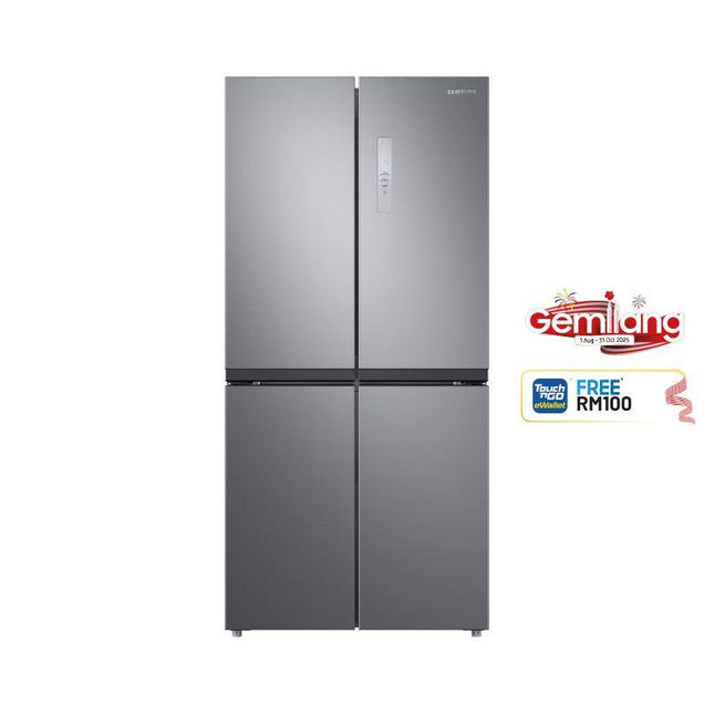 Samsung RF48A4000M9/ME 511L French Door Fridge – Gentle Silver Matt, Twin Cooling Plus™