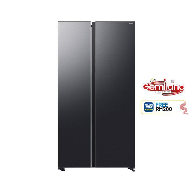 Samsung RS70F65QNFME 655L Side-by-Side Fridge – Black DOI, SpaceMax™ Technology & Digital Inverter