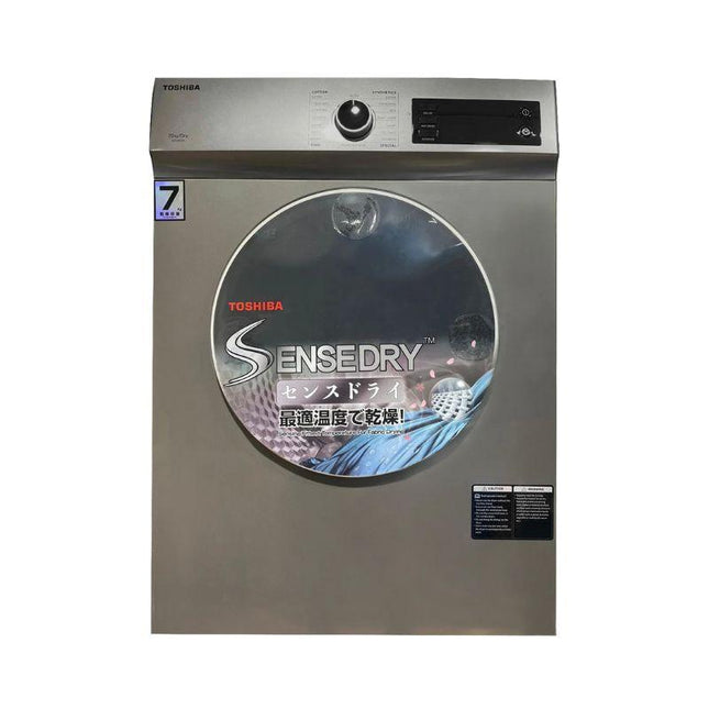 Toshiba TD-H80SEM 7KG Vented Dryer – Anti-Crease, LED Panel, Quick 20′, SenseDry