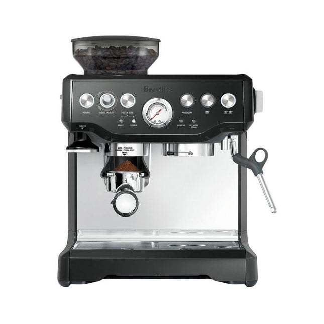 Breville BES870SLQ Barista Express Espresso Machine – All‑in‑One Coffee Maker (Black)