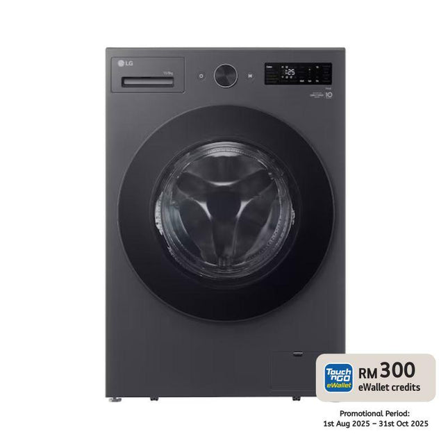 LG F2515RNEG 15KG/8KG Front Load Washer Dryer – AI DD™, Steam+, TurboWash™, ThinQ™