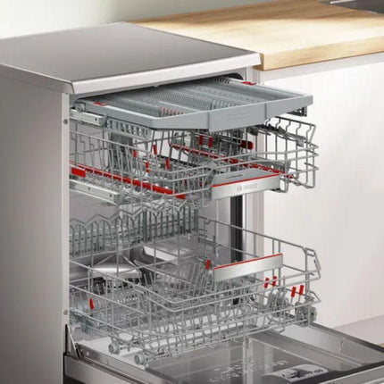 Bosch SMS8YCI01E 14‑Place Freestanding Series 8 Dishwasher, Stainless Steel