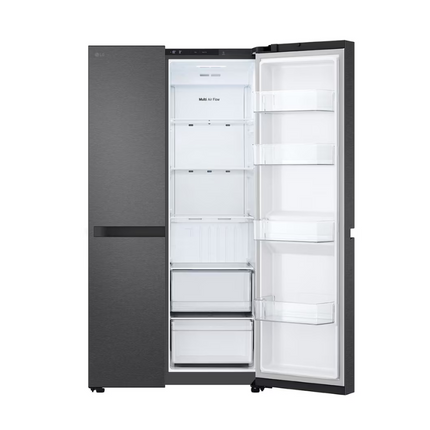 LG GC-B257KQJW 655l Side by Side Fridge in Essence Matte Black Smart Inverter™ ThinQ™ GCB257KQJW Peti Ais
