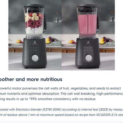 Malaysia Set 1500W High Speed Smart Blender Cooker | E7TB1-700P (Food Processor Food Preparation Mixer Juicer Grinder Soup Cooker 搅拌机)