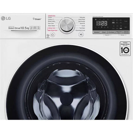 (Free Shipping) LG FV1450S4W 10.5kg Front Load Washer with AI Direct Drive™ and Steam™ Washing Machine [TnG Redemption]