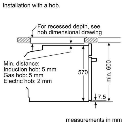 Bosch Series 6 71L Built-in Oven, HomeConnect - HBG5585S6B