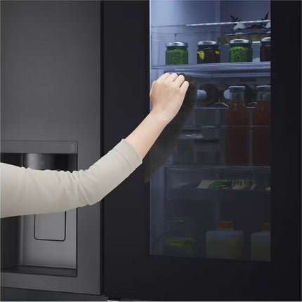 LG GC-X257CQES 635L  Side-by-Side Fridge, Door-in-Door Refrigerator, Instaview Water Ice Dispenser ThinQ