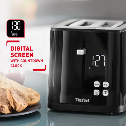 Tefal TT6408 Smart N' Light 7 Browning Levels 2-Slice Toaster