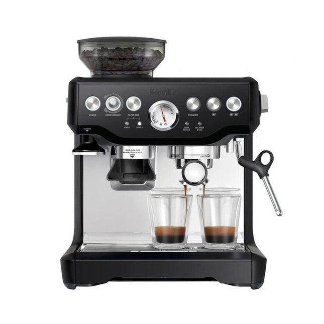Breville BES870SLQ Barista Express Espresso Machine – All‑in‑One Coffee Maker (Black)