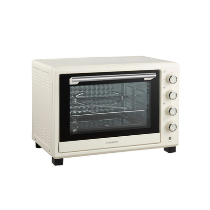 FABER 45L Electronic Oven IVORY 464 2 Layers Tempered Glass 3D Diamond Inner Wall FEO IVORY464 Ketuhar