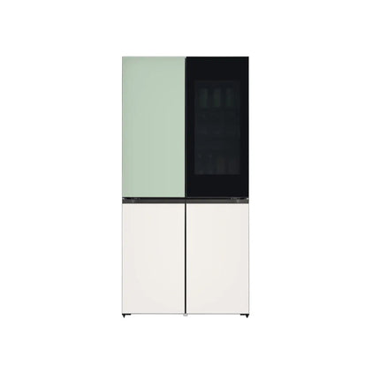 LG GR-A24FQSMB 617L Slim French Door Fridge with InstaView Door-in-Door Mint & Beige Finish GRA24FQSMB Peti Ais