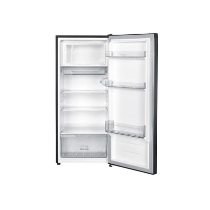 ELBA ER-Q1856(GR) 185L Single Door Refrigerator Semi Auto Defrost Direct Cool System ERQ1856GR Peti Ais