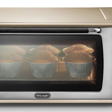 De'Longhi Icona Vintage Toaster Oven 9L (Beige/Olive Green) - EOI406.BG/GR