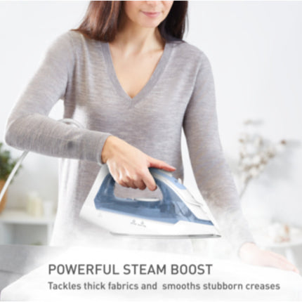 [ NEW MODEL ] Tefal 2000W Steam Iron Virtuo 30 (Calm Blue) Dry Iron / Seterika Stim Baju (FV2C41)