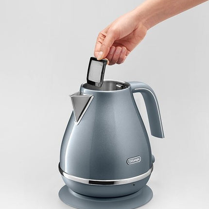 Delonghi KBOT2001 Icona Metallics Electric Kettle 1.7L KBOT2001BG Champagne Beige KBOT2001AZ Mesmerising Azure