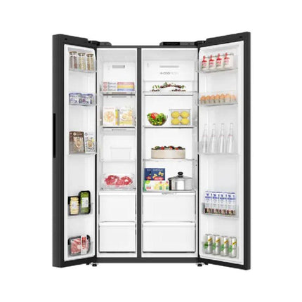 Haier 630L Side‑by‑Side Refrigerator – HRF‑IS630XM(BL) Twin Inverter, Gemstone Blue