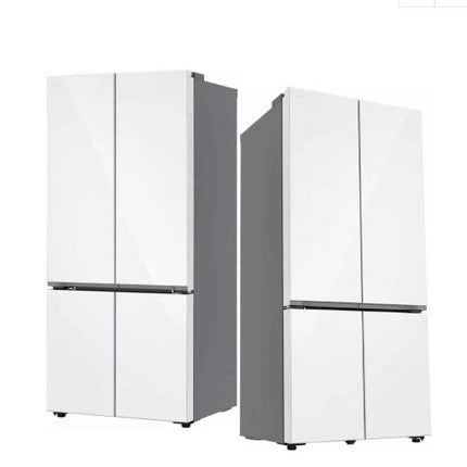 LG GV-B25FFGPB 617L French Door Fridge with Auto Ice Maker in White Glass Finish