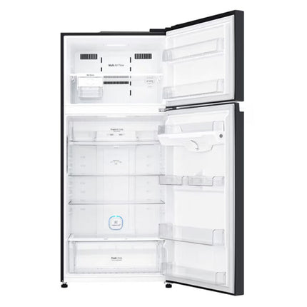 LG Fridge 2D 506L Inverter Glass Black - GNC702SGGM