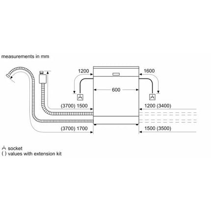 Bosch SMS25AI00V Series 2 Free-Standing Dishwasher 60cm Silver