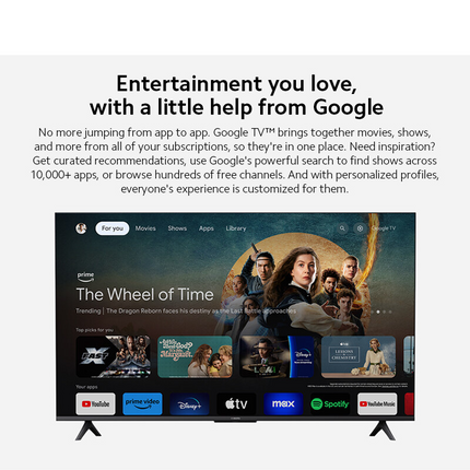 Xiaomi TV A 2025 Series L43MASSEA 43 Inch 4K HDR display Metal finish with ultra slim-bezel design L43MASSEA Televisyen Pintar