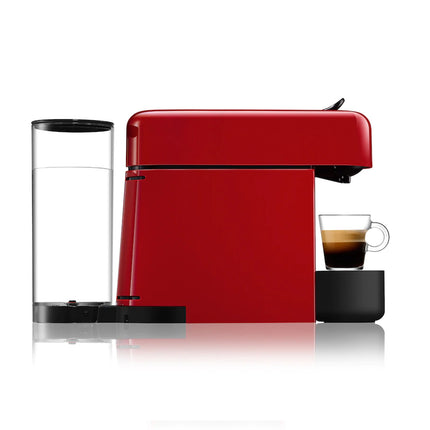 Nespresso D45-ME-RE-NE Essenza Plus Fully Automatic Capsule Espresso Coffee Pod Machine (Cherry Red) - D45MERENE