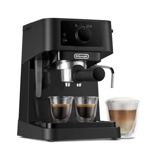 Delonghi EC230.BK Stilosa Manual Pump Espresso Coffee Machine Black (Replace Model OLD ECP3321BK)
