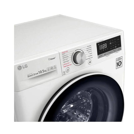 (Free Shipping) LG FV1450S4W 10.5kg Front Load Washer with AI Direct Drive™ and Steam™ Washing Machine [TnG Redemption]