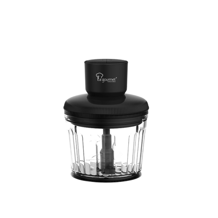 La gourmet Healthy Glass Chopper 2L - SUS304 Stainless Steel Blade, BPA Free Glass, Easy Clean, No Food Odors