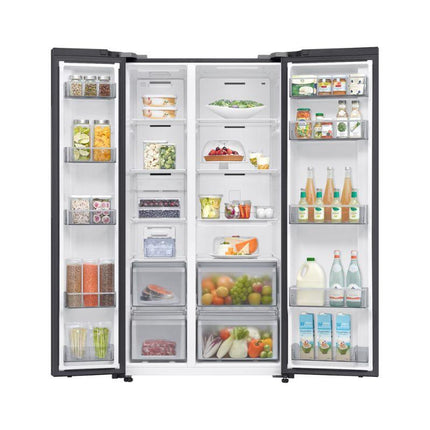 Samsung RS70F65QNFME 655L Side-by-Side Fridge – Black DOI, SpaceMax™ Technology & Digital Inverter