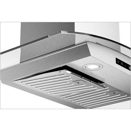 Zanussi ZHC9791X Chimney Glass Hood 90cm 1300m3/hr - ZHC9791X