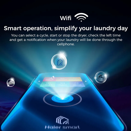 [WiFi] Haier 13kg Front Load Colour AI DD Inverter Washing Machine / Colour AI Panel / 525mm XL Drum - HW130-BD14166S8U1