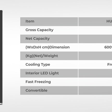 [4 Star] Haier 331L Upright Freezer / Frost Free / Total Convertible Fridge & Freezer - HUR-331NE