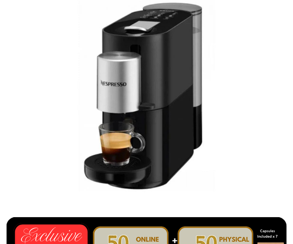 Nespresso Atelier S85 Black Coffee Machine with Milk Frother | BHB